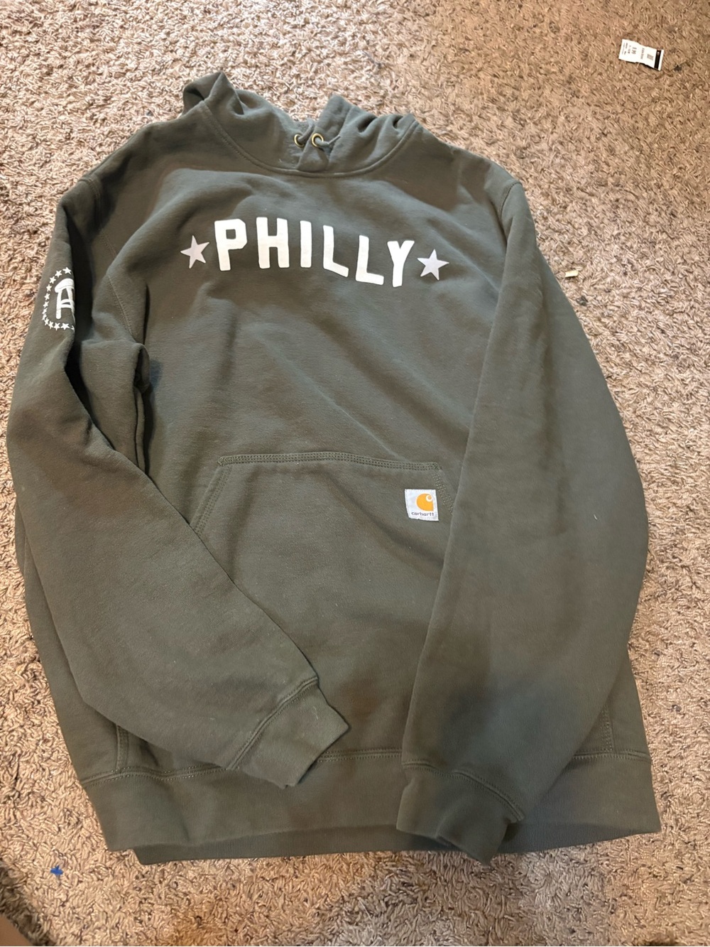 Carhartt Olive Green 'PHILLY' Crewneck Sweatshirt